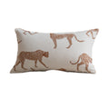 Croker Horse Throw Pillow Cushion Covers - Orange Leopard Cheetah Chenille Jacquard Embroidery Couch Sofa Pillow Covers for Living Room Bedroom