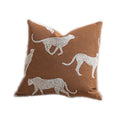 Croker Horse Throw Pillow Cushion Cover - Leopard Cheetah Pattern Chenille Jacquard Embroidery Luxury Modern Fashion Style Couch Sofa Pillow Cover for Living Room Bedroom