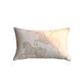 Croker Horse Throw Pillow Cushion Cover - White Horse Chenille Jacquard Embroidery Couch Sofa Pillow Covers for Living Room Bedroom