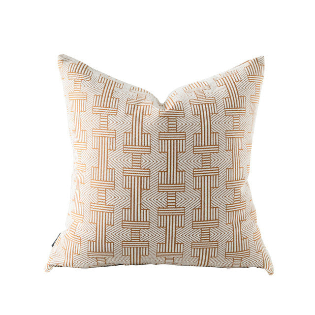 Croker Horse Throw Pillow Cushion Cover - Emma Orange Birch Stripe Pattern Couch Sofa Pillow Covers for Living Room Bedroom