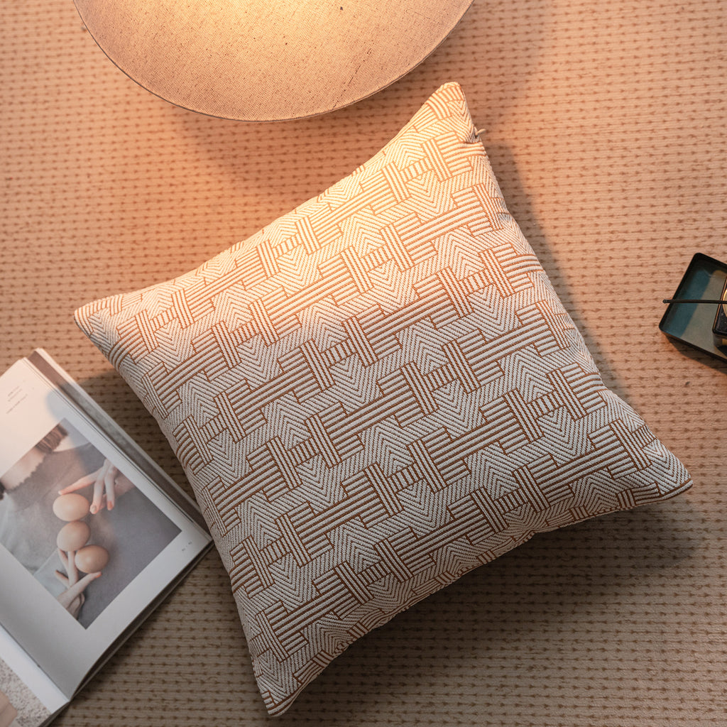 Croker Horse Throw Pillow Cushion Cover - Emma Orange Birch Stripe Pattern Couch Sofa Pillow Covers for Living Room Bedroom